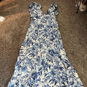 NWT H&M Floral Ruffle Midi Dress